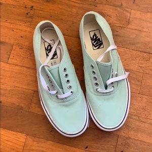 Brand new Mint colored Vans